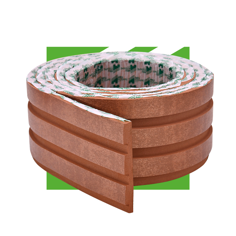 Ripado Painel Laminado Placa Revestimento Decorativo EVA Linha Urban Bronze