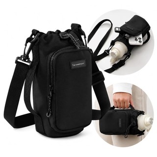 Bolsa Porta Garrafa Copo Térmico 1L Com Alça Transversal e Bolso Para Celular Squeeze
