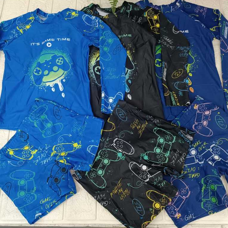 🎮 Conjunto Infantil (sunga+ camiseta) Gamer Vibes – Estilo e Conforto em Alta Performance. de 2 ao 10 anos.