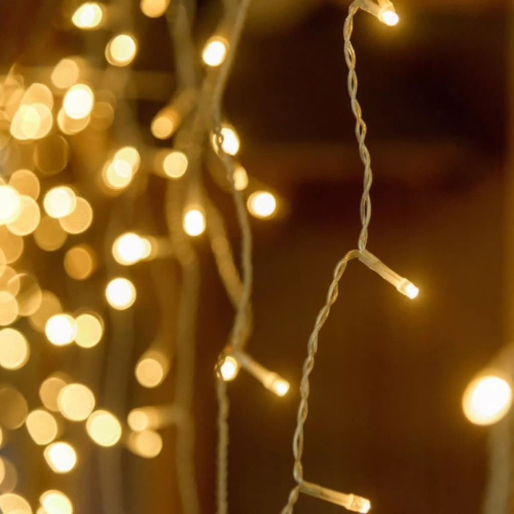 Cordão Pisca de Natal 300 Leds 30 metros Fio Transparente 8 Funções Decoração Para Árvores, Casa e Festas LuvinCo — imagem 2 de 2