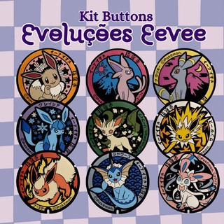 Buttons Evoluções escolha o seu pin broche button