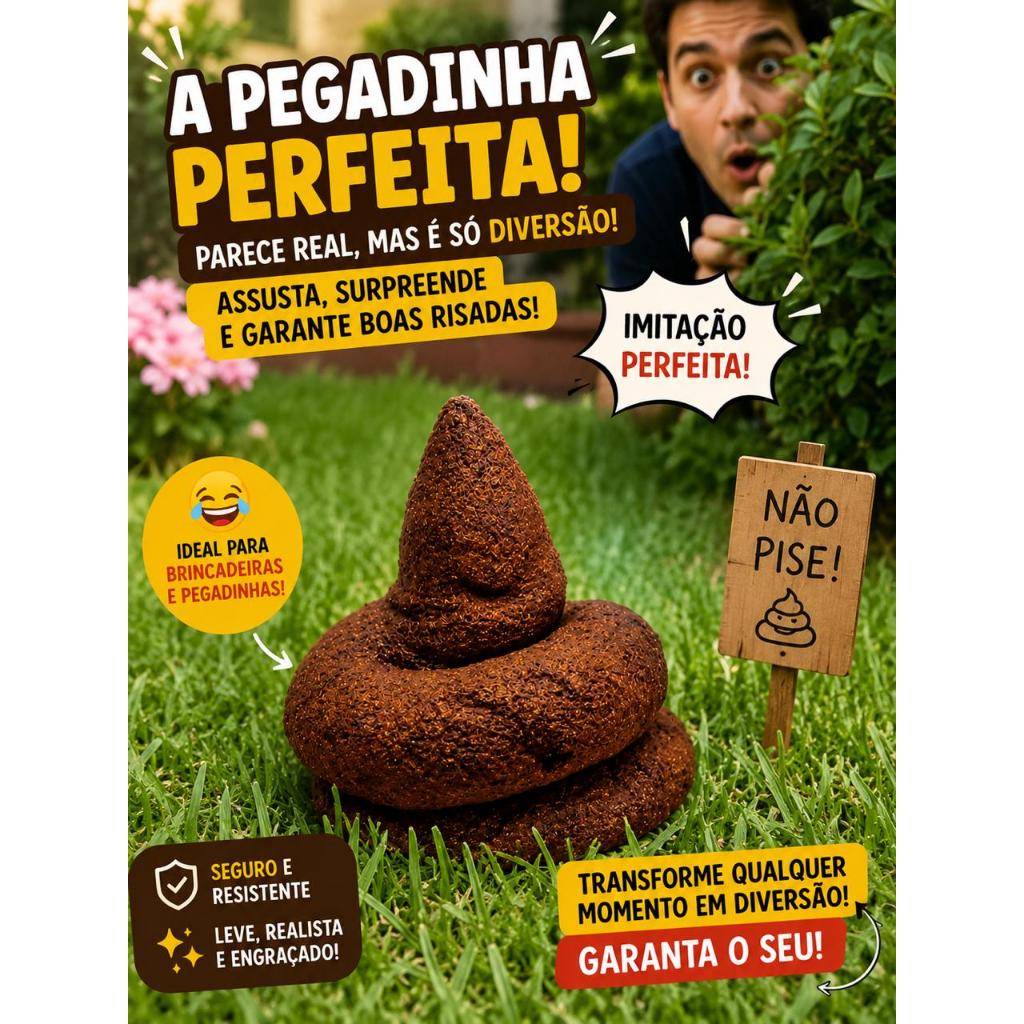 Cocô Falso Bosta Artificial Merda Realista de Argila para Brincadeiras e Pegadinhas Engraçadas
