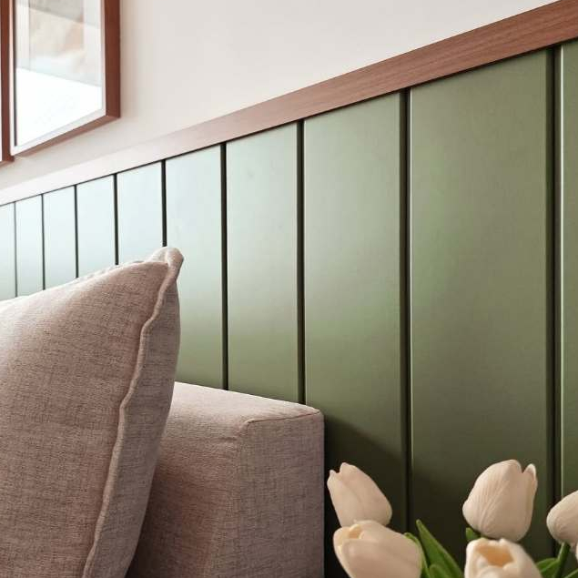 Painel Ripado Shiplap-Lambri MDF Autocolante 1,45 mts larg x 90cms altura