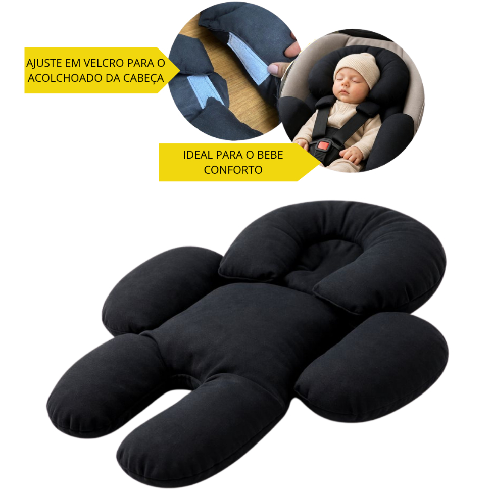 Almofada Redutor Bebê Conforto Universal Anatômica Kit 2 Peças Estampas Premium