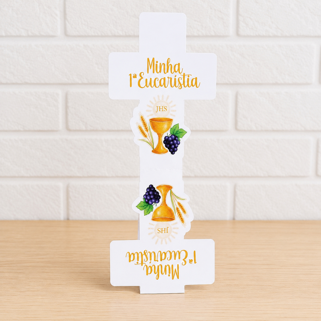 Porta Bis Primeira Comunhão Personalizado | Lembrancinha para Festa Religiosa