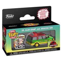 FUNKO BITTY POP RIDES JURASSIC PARK - DR. ALAN GRANT AND JURASSIC SUV (90113) NOVO ORIGINAL