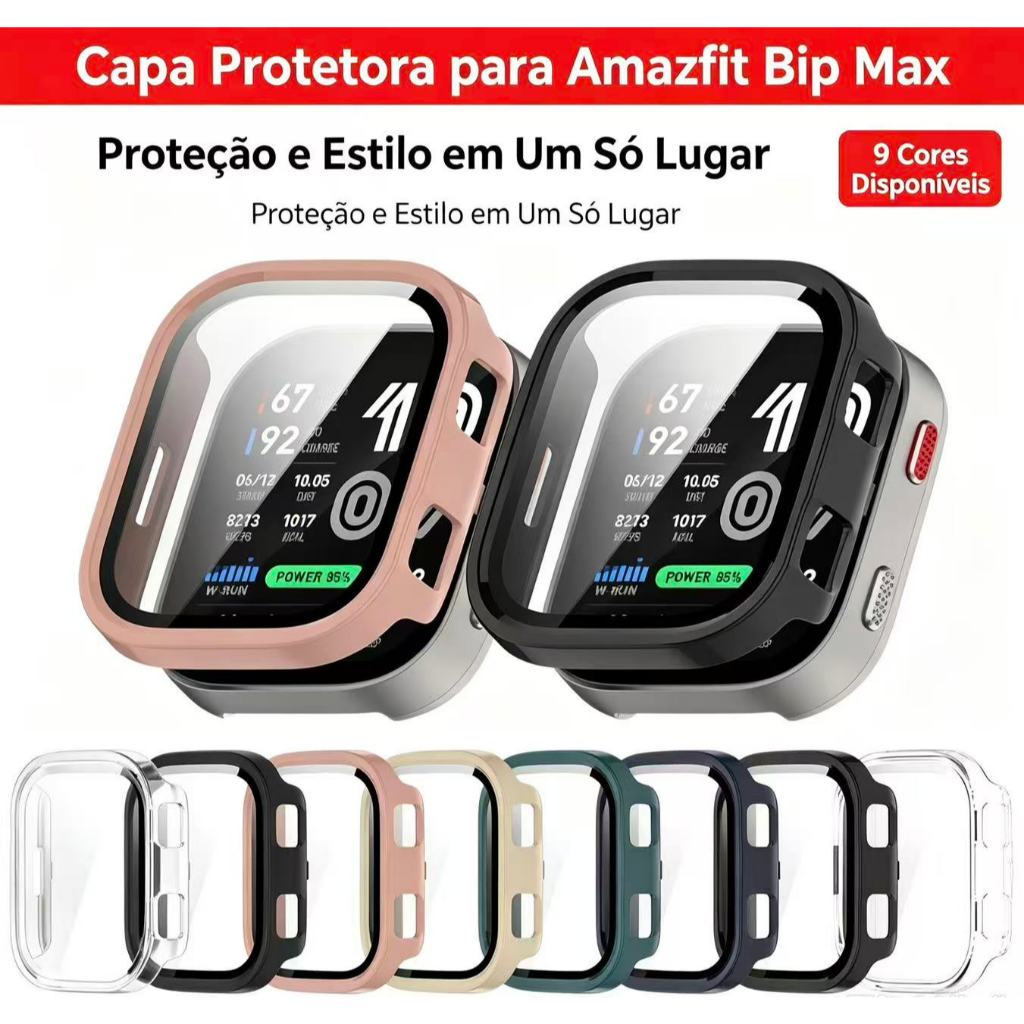 Case Capa Capinha Com Película Para Smartwatch Amazfit BIP Max A2568