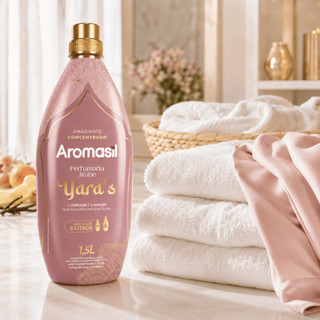 Amaciante de Roupas Concentrado Aromasil Yara's 1,5L Perfumaria Árabe Fragrância Marcante