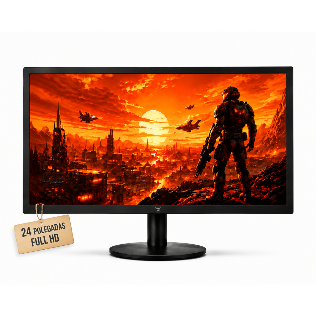 MONITOR GAMER PC 24” FULL HD 20” 19” 15,4” HD HDMI VGA VÁRIOS TAMANHOS HOME OFF