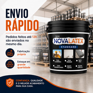 Tinta Acrílica Standard Novalatex 1,5KG – Alta Cobertura Secagem Rápida Sem Cheiro Envio Imediato