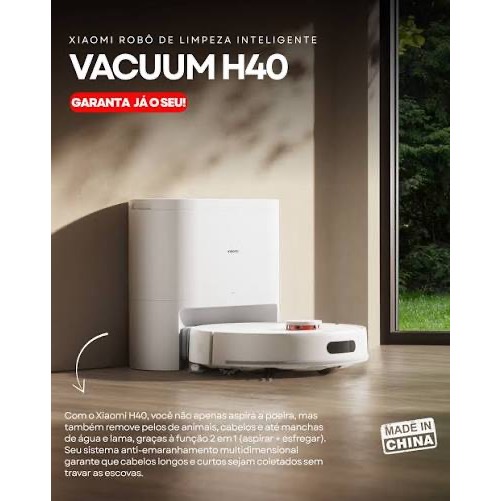 Aspirador Smart Xiaomi Mi Robot Vacuum H40 220V - Branco