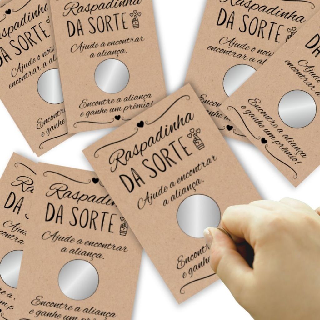 Raspadinha para Casamento - Raspadinha para Chá de Panelas Pronta entrega