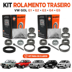 Kit Rolamentos P/ 2 Rodas Traseira Saveiro Parati Voyage Gol G1 G2 G3 G4 G5 Todos