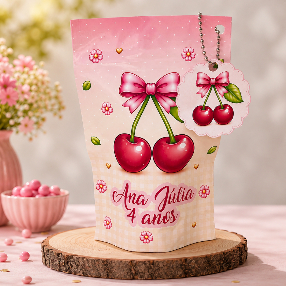 Saquinho Metalizado Personalizado Zip Lock Diversos Temas / Lembrancinha de Aniversário / Festa