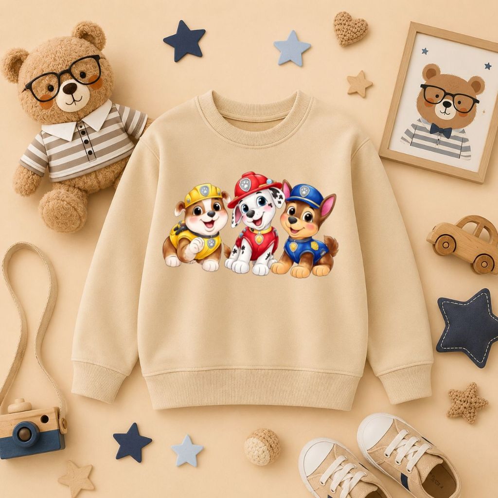 moletom infantil flanelado de cachorrinhos do 2 ao 16