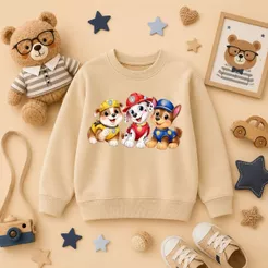 moletom infantil flanelado de cachorrinhos do 2 ao 16