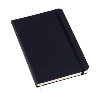 SKETCHBOOK DE BOLSO Caderneta tipo Moleskine 7,5X11 cm PRETO SEM PAUTA  (2 Unidades)