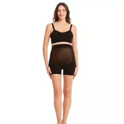 Shorts Gestante Plié Lift Cintura Alta Sustentação Abdominal Confortável Modelador 3º ao 9º Mês