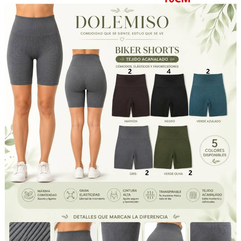 Bermudas short BIKER  Suplex Feminina Fitness Cintura Alta Zero Transparência Ginástica Ciclista Academia Caminhada