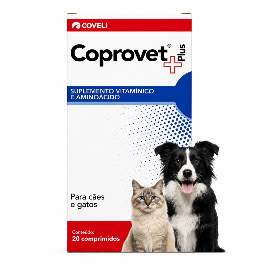 Coprovet Coveli Plus Suplemento Vitamínico 20 Comprimidos Cães E Gatos