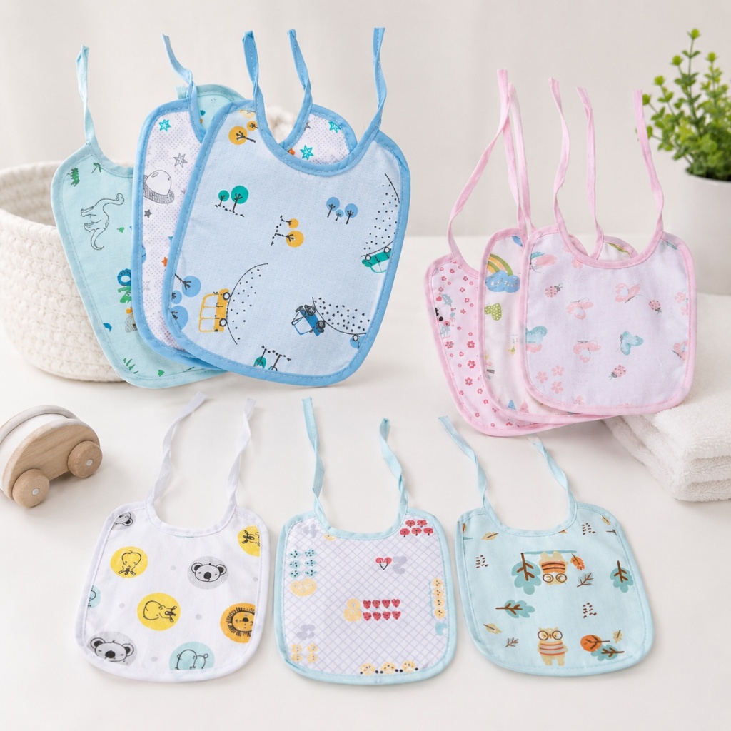 BABADOR FLANELADO E PASTIFICADO ESTAMPADO KARINHO PAPI KIT C/3 UN- BEBÊ - QUALIDADE E CONFORTO!