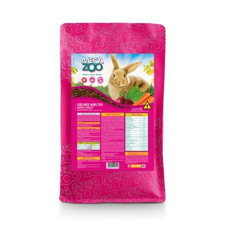 Ração Fracionada Mezagazoo coelhos adultos 900g