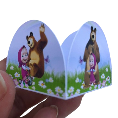 Forminha para Brigadeiro e Docinhos MARSHA E O URSO Lembrancinhas Mimos Festas Aniversário Infantil