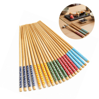 Kit 5/10/15 Pares de Hashi de Bambu para Comida Japonesa Hashi Japonês para Sushi Mesa Posta