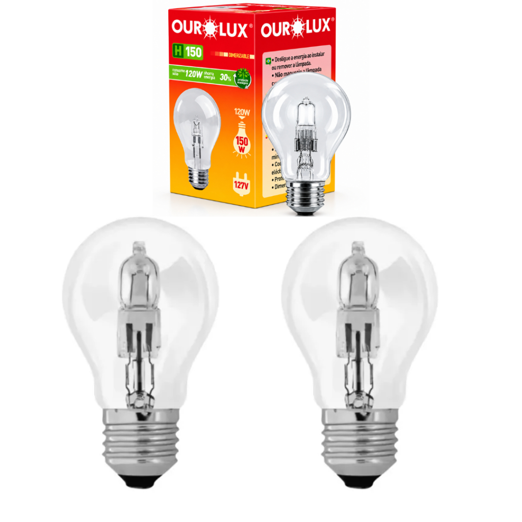 Kit 2 Lâmpada Para Churrasqueira Halógena 100W Forte Resistente a Fogo 110v/220v