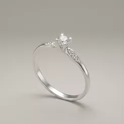 Anel Solitário Prata 925 Zircônia Cravejado Delicado Feminino Minimalista.