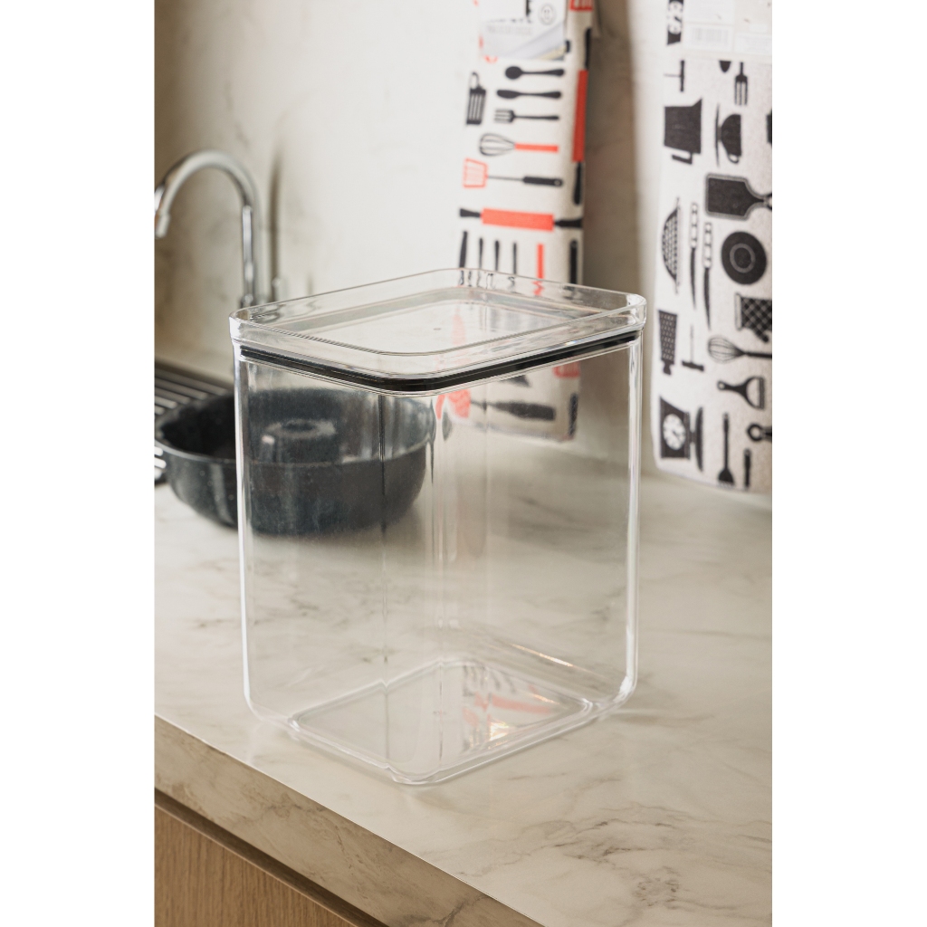 Pote Hermetico Lyor My Box de Poliestireno 5,5L para Mantimentos Alimentos Cozinha Organização e Armazenamento Qualidade · foto 2