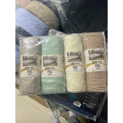 kit com 4 lençóis 5000 fios Casal (1,40 x 200 + 40 cm)