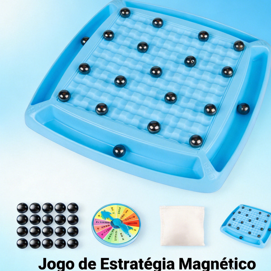 Jogo Tabuleiro Magnético Esferas Multijogador Infantil Educativo Xadrez 24 Esferas Estratégia Lógica Portátil Presente