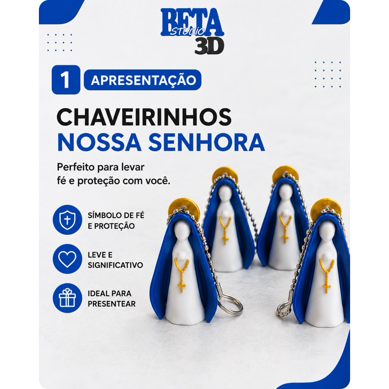 Chaveiro Nossa Senhora Religioso Católico Lembrancinha Presente