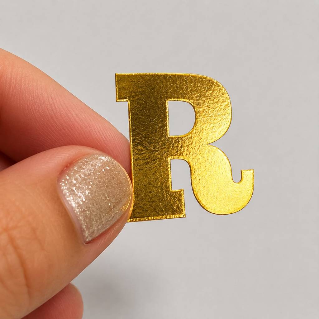 Kit Apliques de Letras ou números 3 unid Lamicote Dourado ou Prata | Para lembrancinhas Envio rápido