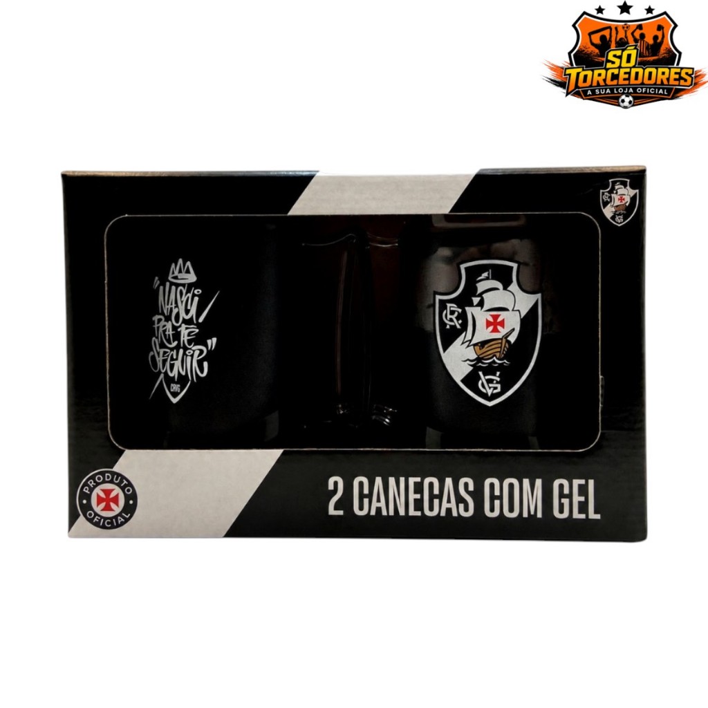 CANECA GEL DUPLA 400ML - Vasco OFICIAL