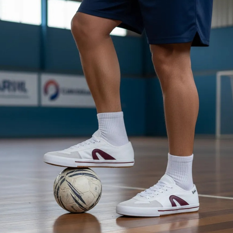 Tênis Rainha VL 2500 Antiderrapante Quadra Futsal Salão Academia Capoeira Caminhada