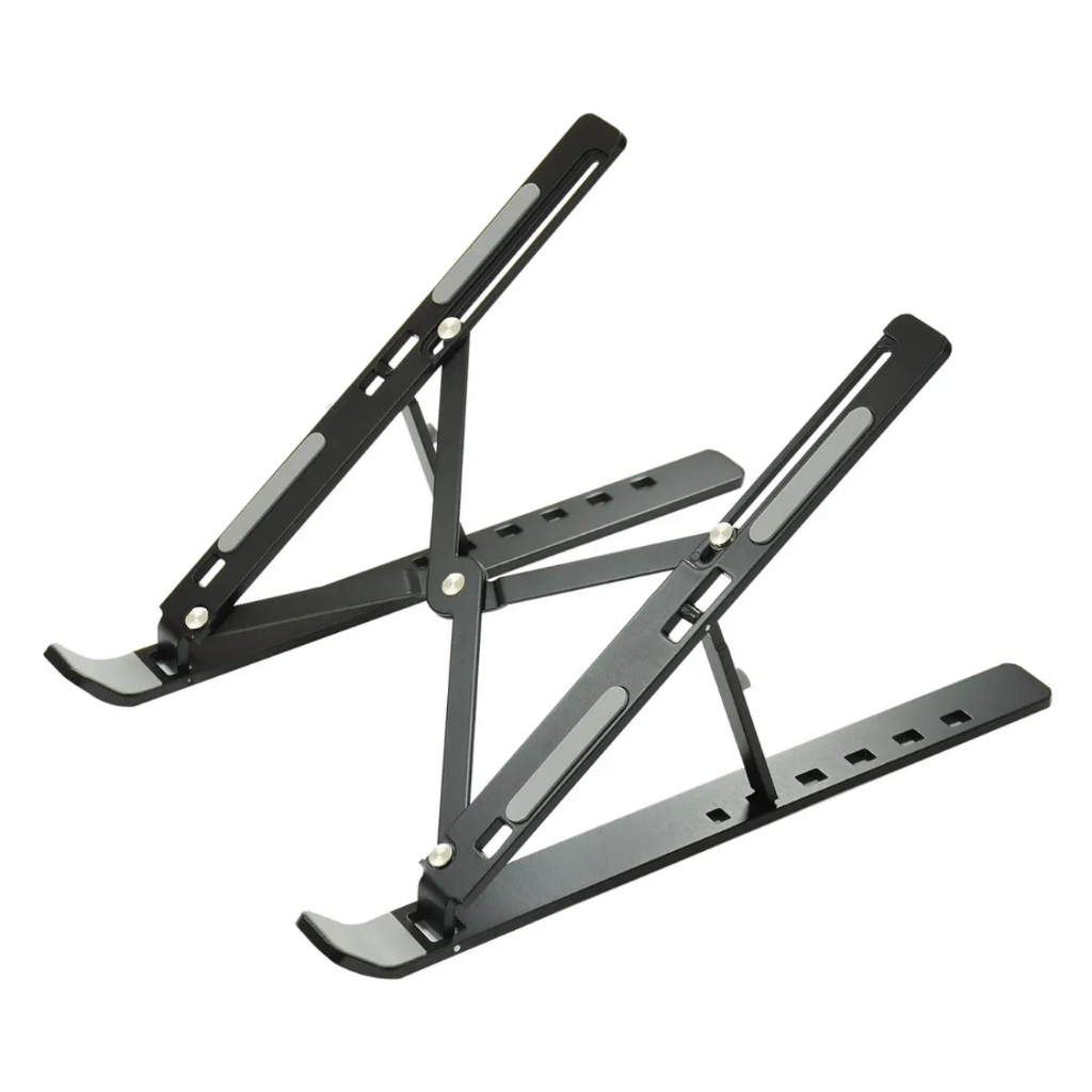 Base Suporte Ergonômico Portátil Dobrável Regulável De Alumínio Para Notebook Laptop