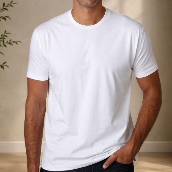 Camiseta Básica Branca 100% Poliéster Premium Para Sublimação Uniforme