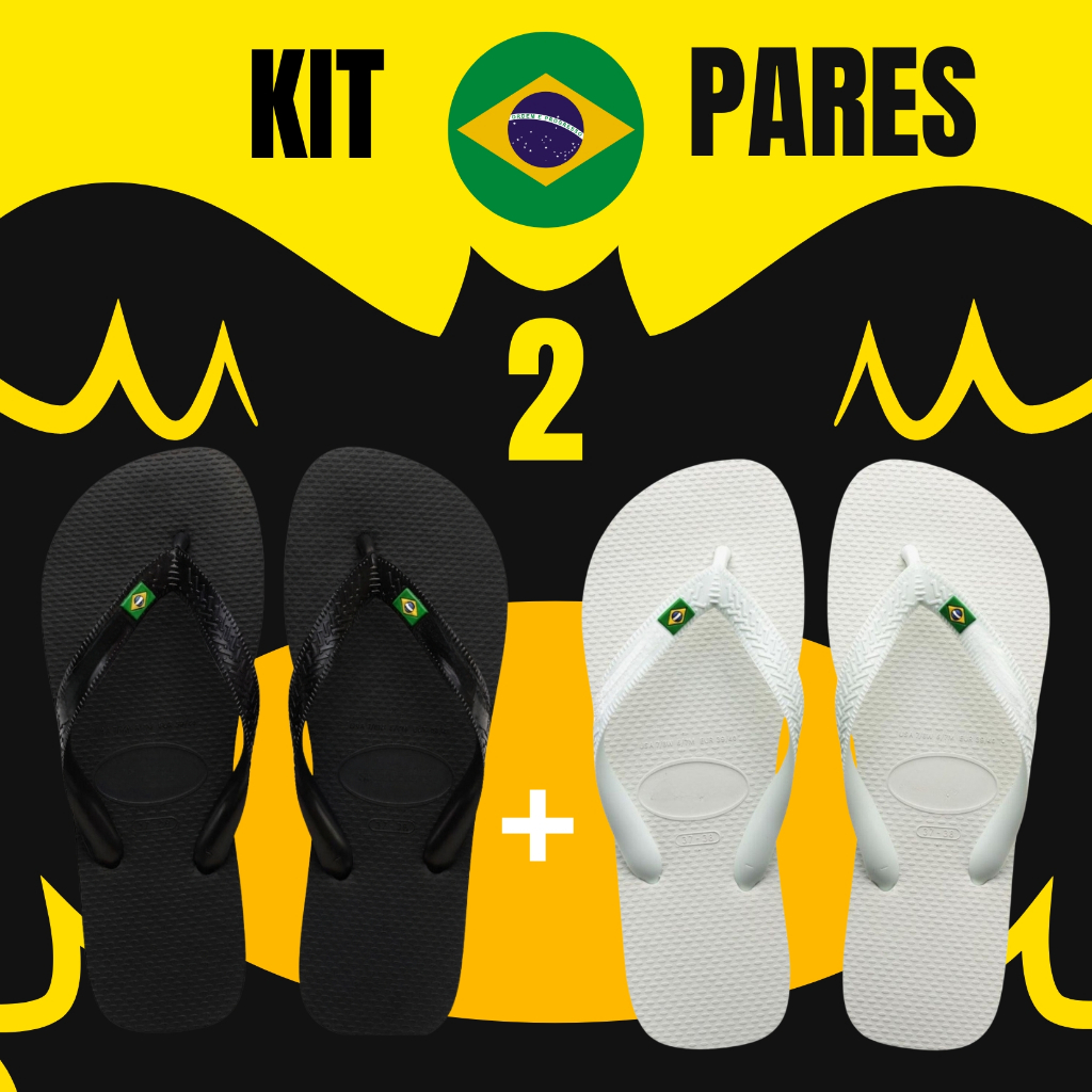 Chinelo Bandeira do Brasil Premium Unissex 100% Borracha SBR Confortável Resistente Durável Leve Macio