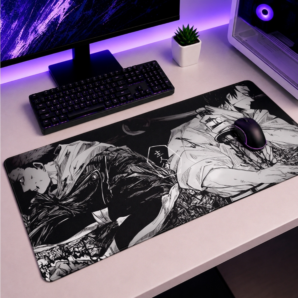 Mouse Pad Gamer sukuna Espada 90x40 70x35 50X40 25x20 Anime Informática