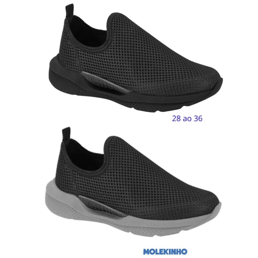 TÊNIS INFANTIL MENINOS SLIP ON CALCE FÁCIL MOLEKINHO 2850.107/2864.100