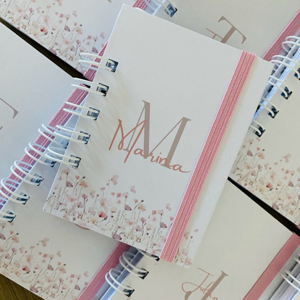 Bloquinho de Anotações Personalizado - Tamanho 7x11 cm - Lembrancinha ou brinde