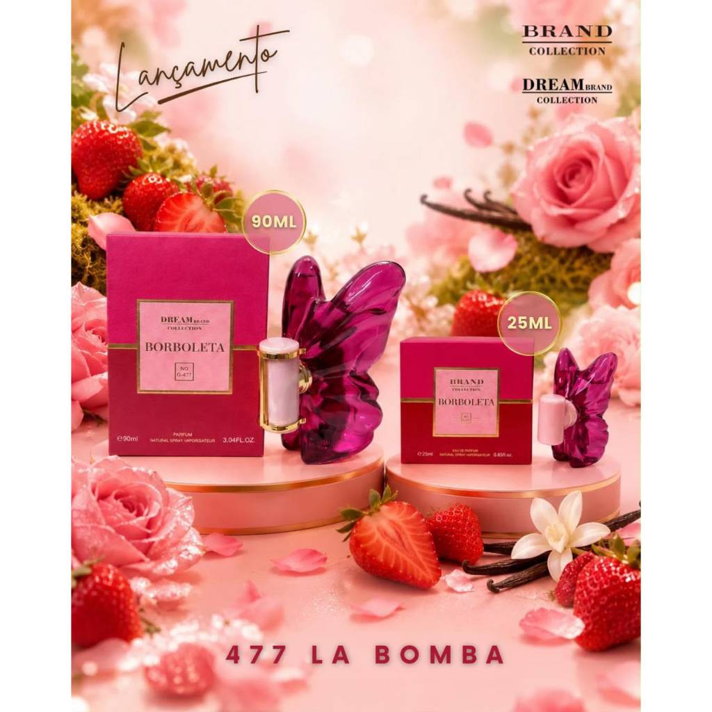 Perfume Borboleta N477 La Lançamento Brand Collection Body Parfum Envio Imediato