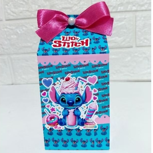 Kit Caixinhas Milk Stitch Confeiteiro Personalizada para Festa Lembrancinha Infantil