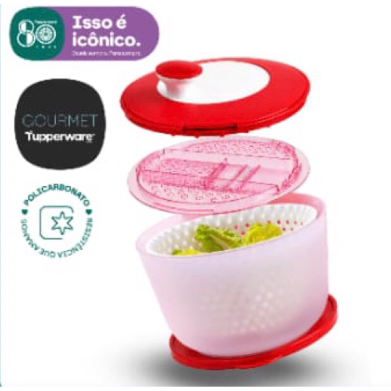 Centrífuga Plus 3,9L Seca Salada + Ralador TUPPERWARE