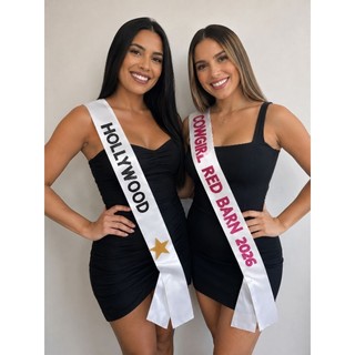 Faixa Personalizada MISS - Faixa de Cetim - Personalizamos com frase que desejar