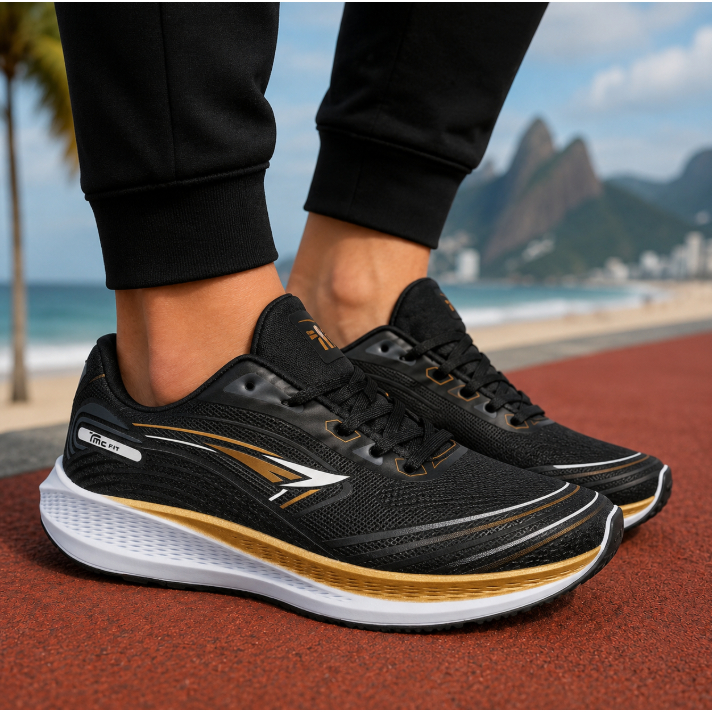 Tênis Esportivo Masculino Treino Academia Moderno Estiloso Resistente Confortável Acessível 34 Ao 43
