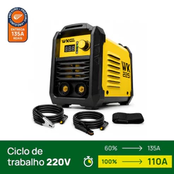 Máquina de Solda Inversora 135A WK225i MMA ELETRODO TIG LIFT 220V Profissional Portátil - Pró Euro