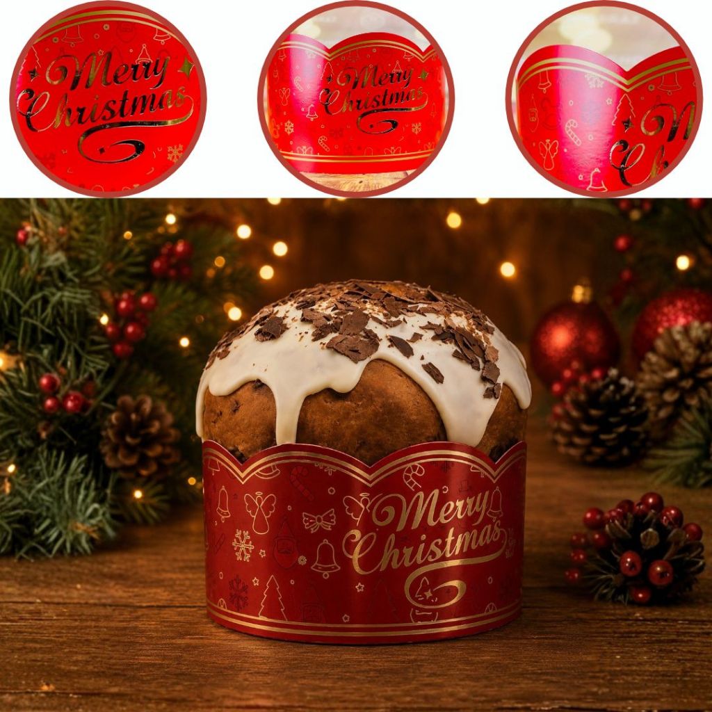 10 CINTA PANETONE - NATAL CLASSICO ID5155 (NATAL IDEIA 2025) (CHOCO)